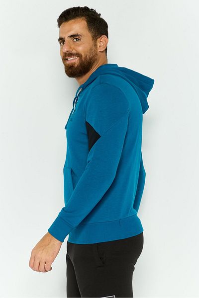 Puma Men Sportswear Fit Long Sleeves Outdoor Sweatshirt, Teal Blue