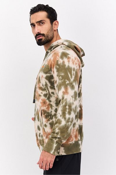 BENCH Men Sportswear Fit Brand Logo Outdoors Sweatshirts, Olive