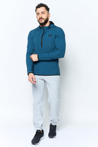 Tapout Men Sportswear Fit Long Sleeve Training Sweatshirts, Teal Blue
