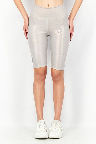 adidas by Stella McCartney Women Sportswear Fit Brand Logo Training Shorts, Silver