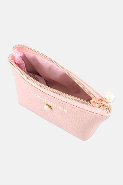 Posh & Pop Kids Girl Brand Logo Coin Pouches 10 H X 14 L X 5 W Cm, Pink