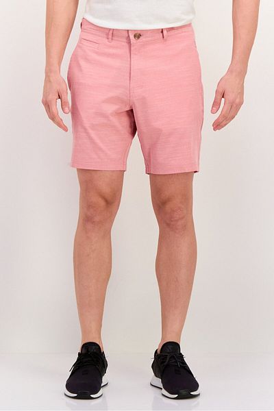 TailorByrd Men Performance Fit Outdoor Shorts, Heather Red
