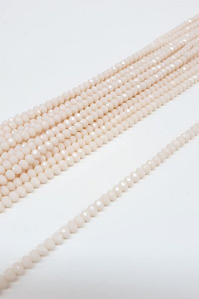 Hayalperest boncuk Cream Crystal Beads 4 Mm