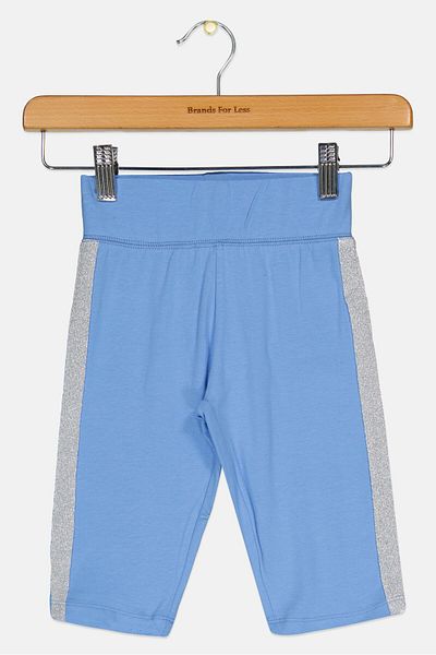 Cool Club Kids Girl Pull On Metallic Shorts, Baby Blue