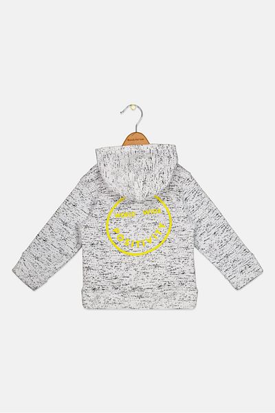 Originals by Brooklyn Cloth Toddlers Boy Allover Print Long Sleeves Sweatshirt, White Combo