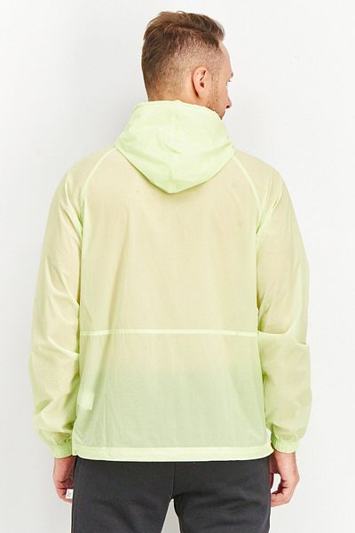 adidas Men Sportswear Fit Long Sleeves Anarak Full Zip Jacket, Lime Green