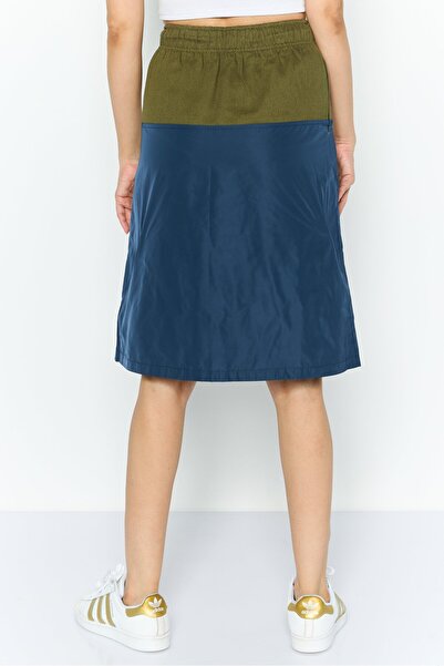 Esprit Women Brand Logo Midi Skirts, Olive