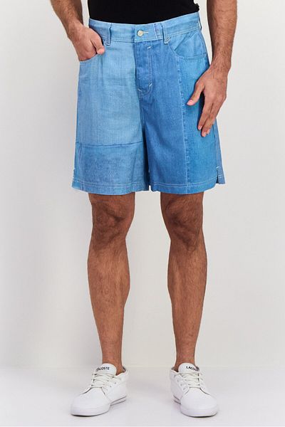 Esprit Men Solid Light Denim Short, Blue