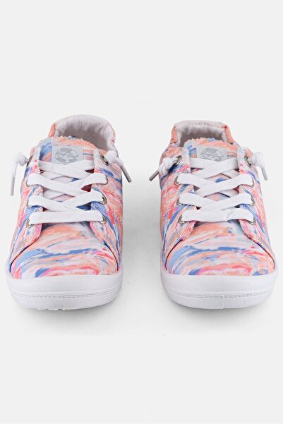 Roxy Women Rory Tie Dye Lace Up Causal Shoes, Orange