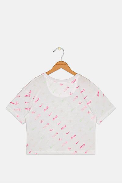 Nike 3Brand by Russell Wilson Kids Girl Sportswear Fit Short Sleeves Outdoor T-Shirt, Multicolor