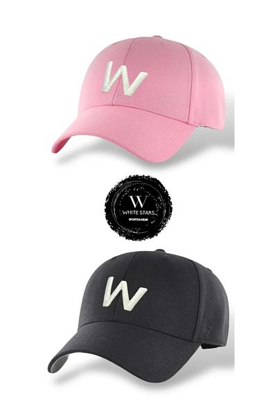 w white stars sports & wear Unisex New W Star Σετ 2 τεμαχίων - Ρυθμιζόμενο Velcro Back και πολλά χρώματα προτιμών