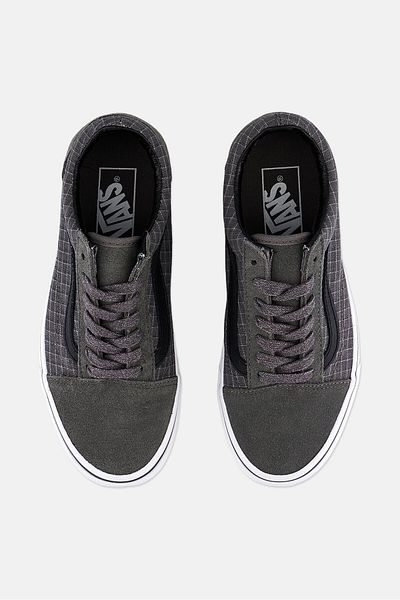 Vans حذاء نسائي خارجي برباط من Ripstop، رمادي