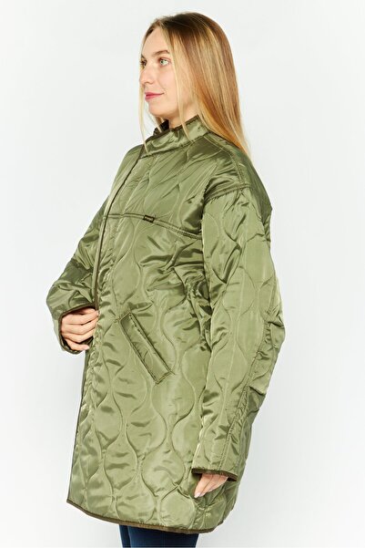 WRANGLER Women Brand Logo Puffer Jacket, Olive