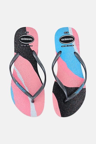 Havaianas Women Style 2 Glittered Slippers, Pink