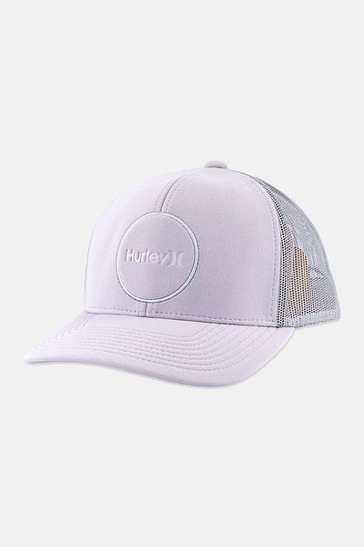 Hurley Men Brand Logo Snapback Trucker Cap, Light Grey