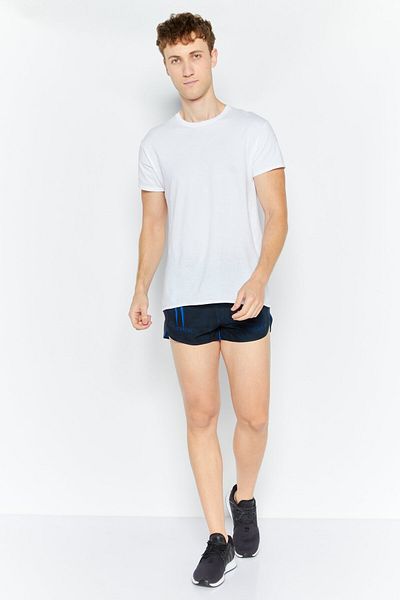 adidas Men Sportswear Fit Brand Logo Running Shorts, Black