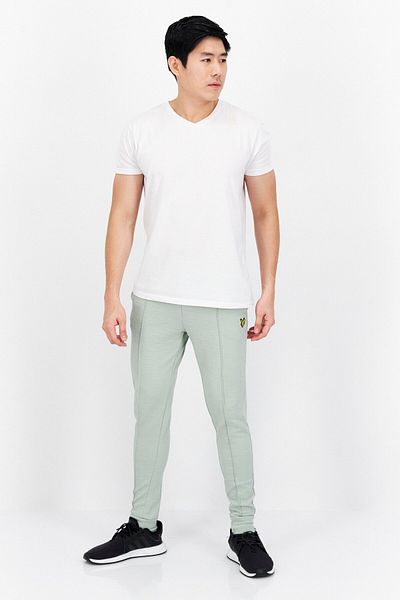 Lyle & Scott Men Regular Fit Brand Logo Sweat Pants, Sage Green