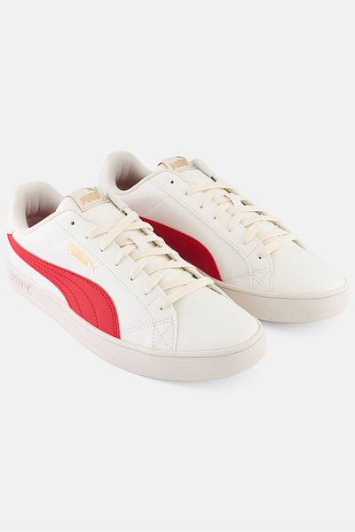 Puma Men Smash Lace Up Running Shoes, White