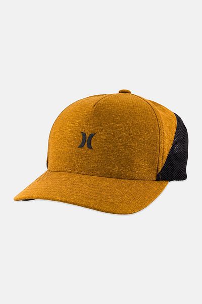 Hurley Men Adjustable Brand Logo Phantom Cap, Mustard