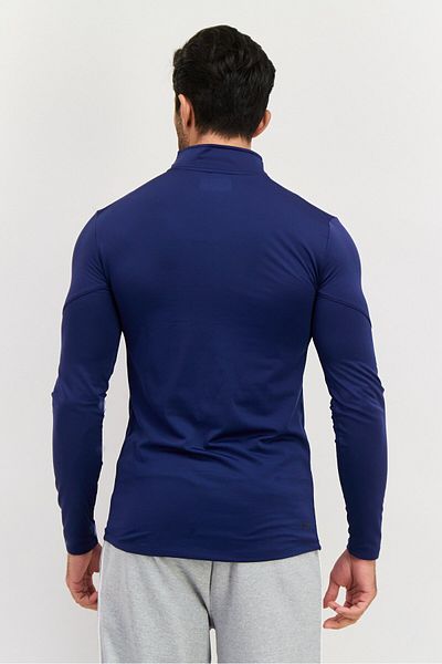 RBX Men Sportswear Fit Plain Long Sleeves Outdoor Sweatshirt, Navy