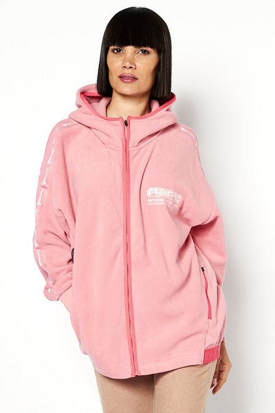 Aape By A Bathing Ape Women Hooded Long Sleeve Brand Logo Sweatshirt, Pink