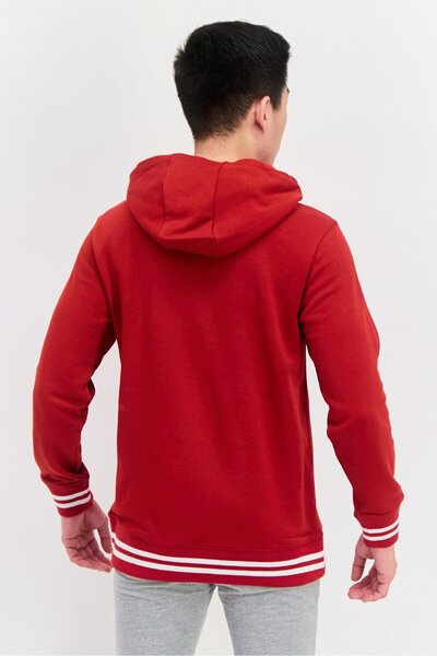 SKECHERS Men Sportswear Fit Long Sleeve Outdoor Sweatshirt, Red