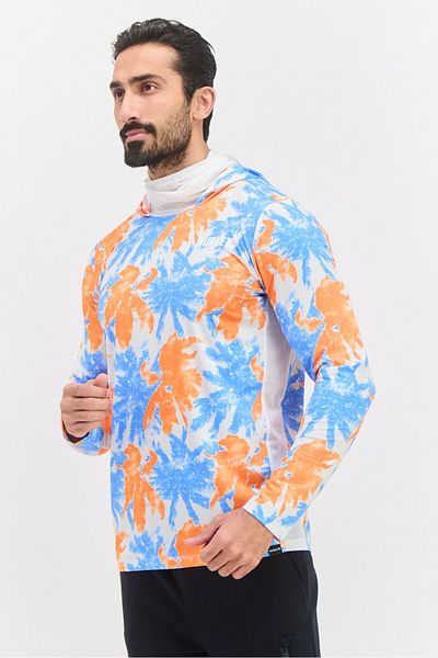 Hurley Men Sportswear Fit Brand Logo Outdoor Hoodie, Blue