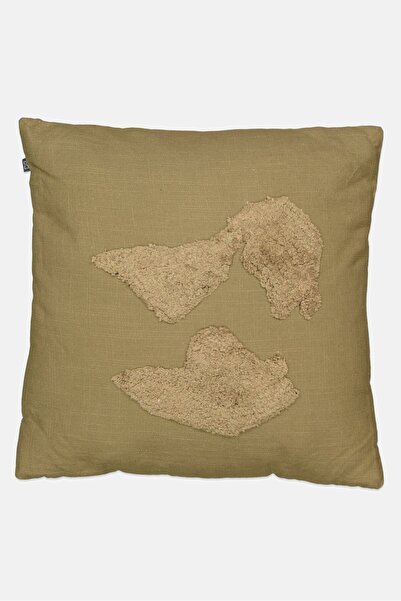 Muy Mucho Textured Removable Cover Cushion 45 x 45 cm, Olive