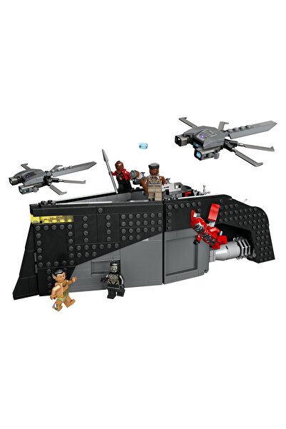 LEGO مجموعة ألعاب بناء مارفل بلاك بانثر وور أون ذا ووتر 76214، 545 قطعة