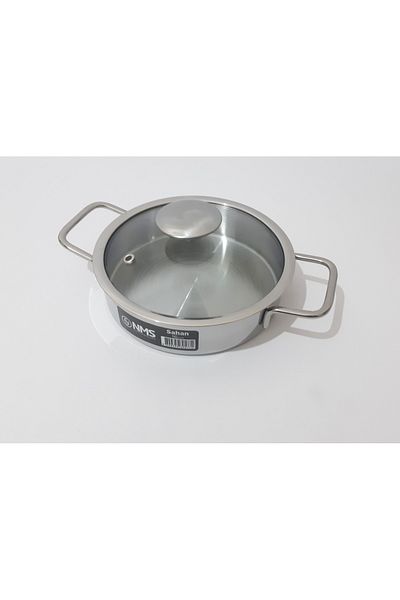 renkli çiçekler 16cm Steel Saucepan with Lid Food Heating Food Storage Saucepan