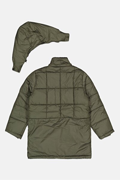 Bass Outdoor Kids Boy Plain Hooded Puffer Jacket, Olive