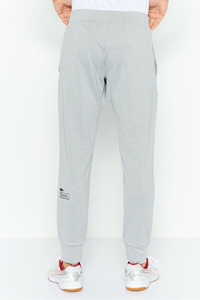 Lacoste Men Regular Fit Brand Logo Jogger Pants, Light Grey