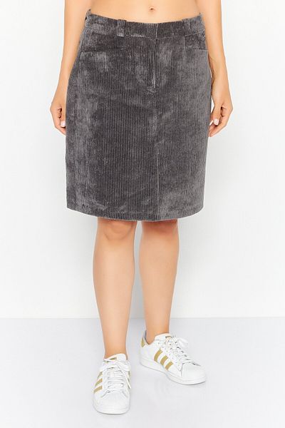 Esprit Women Textured Casual Mini Skirt, Dark Grey