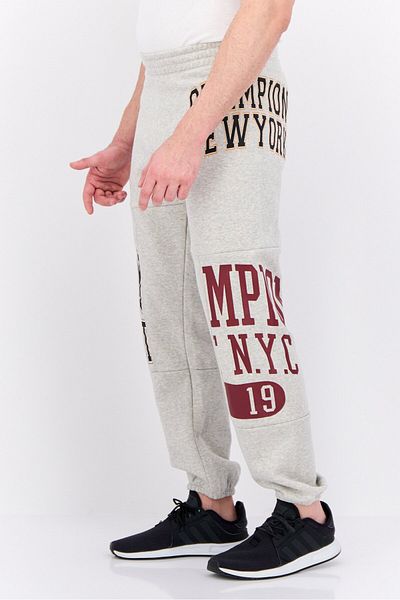 Champion Men Sportswear Fit Outdoors Sweatpants, Light Grey Combo