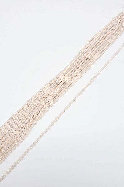 Hayalperest boncuk Cream Crystal Beads 4 Mm