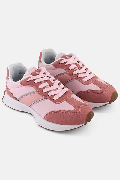 RBX Women Lace Up Running Sports Shoes, Light Pink