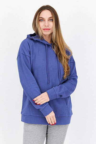 Lyle & Scott سويت شيرت نسائي بغطاء للرأس وأكمام طويلة وشعار العلامة التجارية،...