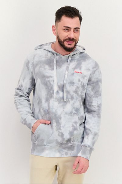 BENCH Men Sportswear Fit Brand Logo Outdoors Sweatshirts, Grey Combo