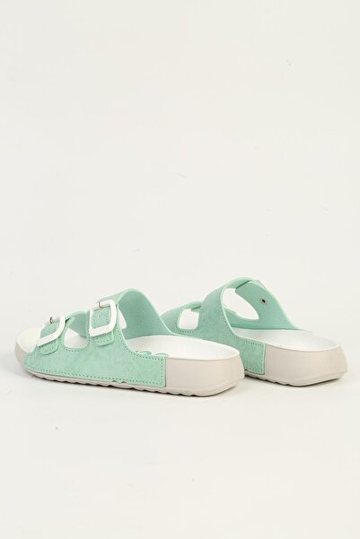 Benetton Bn-1420 Model Kids Green Mint Slippers