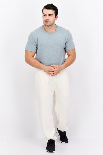 Lee Men Relaxed Fit Brand Logo Sweatpants , White