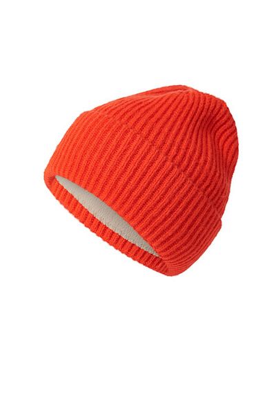 Tchibo Women Textured Beanie, Orange