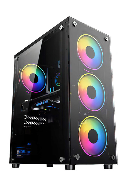 IZOLY Ocean I5-4570 16gb 512gb Ssd Rx550 4gb Oyuncu Masaüstü Bilgisayarı