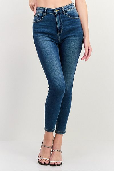 Scotch & Soda Women Slim Fit Washed Stretchable The Keeper Jeans, Blue