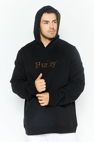 Hurley Men Sportswear Fit Outdoor Hoodie, Black