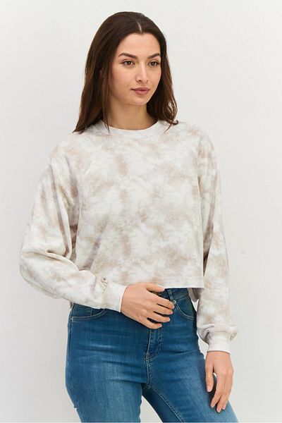 Levi's Women Crew Neck Tie Dye Sweatshirt, Multicolor