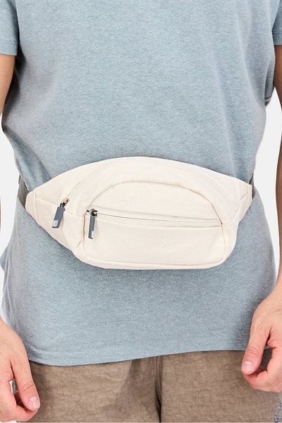 IRIS Women Solid Fanny Pack 15 H x 34 L x 2 W cm, Beige