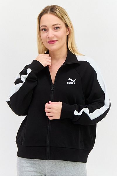 Puma Women Sportwear Fit Embroidered Logo Training Sweatshirt, Black