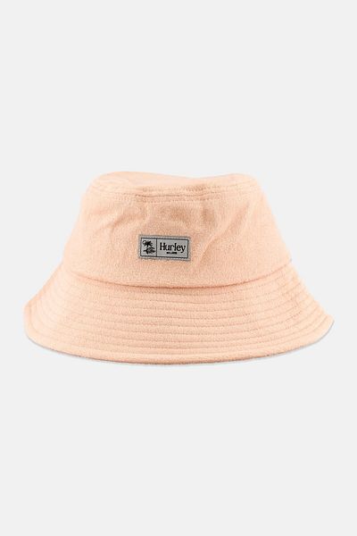 Hurley Women Brand Logo Luna Bucket Hat, Beige