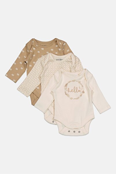 Home Grown Baby رومبير مطبوع عليه رسومات بأكمام طويلة للأولاد الصغار، مكون من...