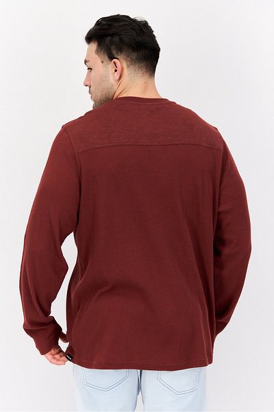 Hurley Men Sportswear Fit Long Sleeve Outdoor Sweatshirts, Rusty Brown